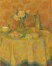 La table harmonie jaune - Henri Le Sidaner — vy av konstverket