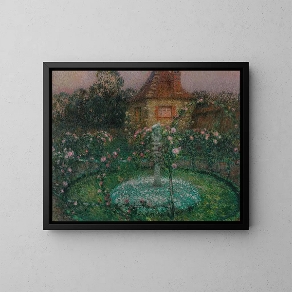 Le pavillon de Gerberoy - Henri Le Sidaner — inramlat konstverk på väggen