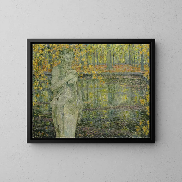 Le Vieux Faune - Henri Le Sidaner — inramlat konstverk på väggen