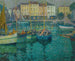 Les Båtar i La Rochelle - Henri Le Sidaner — vy av konstverket