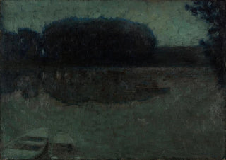 Henri Le Sidaner - Rivire bleue MontreuilBellay.webp