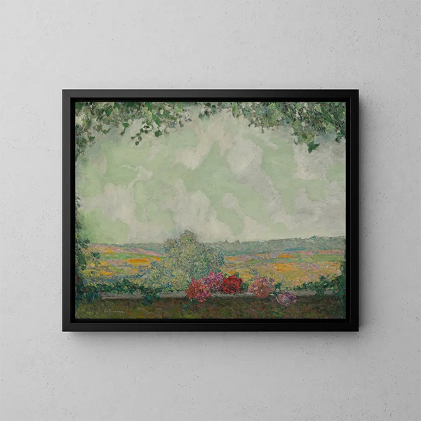 Vue de la terrasse - Henri Le Sidaner — inramlat konstverk på väggen