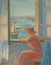 Framför fönstret Île d'Yeu - Henri Lebasque — vy av konstverket