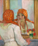Framför spegeln - Henri Lebasque — vy av konstverket