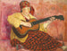 kvinna med gitarr - Henri Lebasque — vy av konstverket