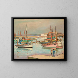 Henri Lebasque - Maisons sur le port  lle dYeu.webp