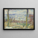 snölandskap runt Paris - Henri Lebasque — inramlat konstverk på väggen