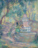 Saint - Tropez, två unga flickor vid fontänen - Henri Lebasque — vy av konstverket