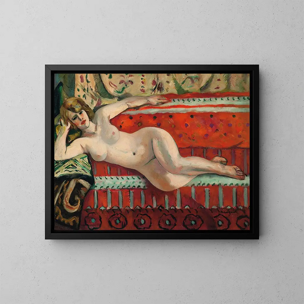 L'odalisque Grenouillette - Henri Manguin — inramlat konstverk på väggen