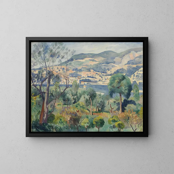 Rade de Villefranche - Henri Manguin — inramlat konstverk på väggen