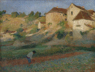 Binage i en trädgård i Labastide-du-Vert - Henri Martin — vy av konstverket
