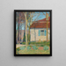 Coin d'une maison - Henri Martin — inramlat konstverk på väggen