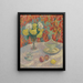 Dahlias au soleil - Henri Martin — inramlat konstverk på väggen