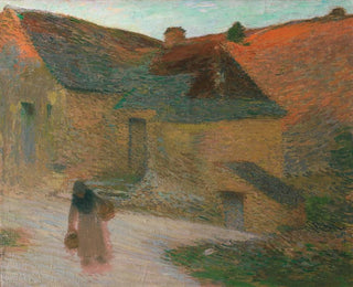 Derniers rayons, une ferme dans le Lot - Henri Martin — vy av konstverket