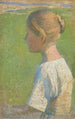 Ung kvinna i profil - Henri Martin — vy av konstverket
