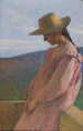Ung flicka sittande - Henri Martin — vy av konstverket