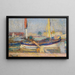 La Barque - Henri Martin — inramlat konstverk på väggen