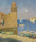 La Tour de Collioure lever de lune - Henri Martin — vy av konstverket