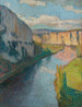 La Vallée du Lot nära Saint-Cirq-Lapopie - Henri Martin — vy av konstverket