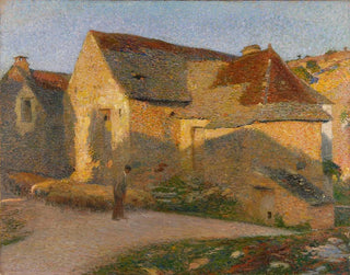 La vieille maison aux derniers rayons - Henri Martin — vy av konstverket