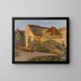 La vieille maison aux derniers rayons - Henri Martin — inramlat konstverk på väggen