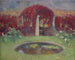 Le Bassin et la tonnelle - Henri Martin — vy av konstverket