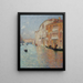 Le Palais jaune Venise - Henri Martin — inramlat konstverk på väggen