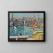 Le Vieux-Port de Marseille - Henri Martin — inramlat konstverk på väggen