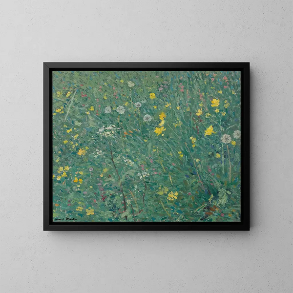 Les Fleurs - Henri Martin — inramlat konstverk på väggen