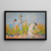 Les vendangeuses - Henri Martin — inramlat konstverk på väggen
