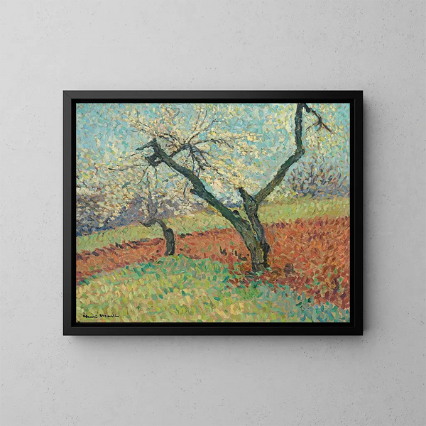 Le Vieux Prunier - Henri Martin — inramlat konstverk på väggen