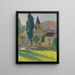 L'Église de Labastide-du-Vert - Henri Martin — inramlat konstverk på väggen