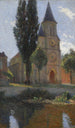 L'Église de Labastide-du-Vert en sommarmorgon - Henri Martin — vy av konstverket