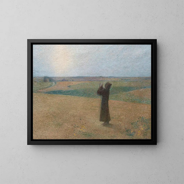 Saint François d'Assise - Henri Martin — inramlat konstverk på väggen