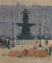 En av fontänerna på Place de la Concorde, Paris - Henri Martin — vy av konstverket