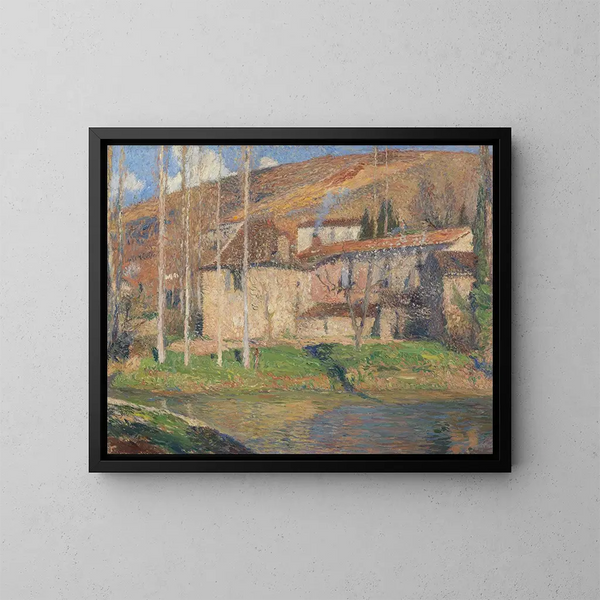 Vue de Labastide-du-Vert, Midi-Pyrénées - Henri Martin — inramlat konstverk på väggen