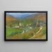 Vue générale de Labastide-du-Vert du haut du parc de Marquayrol - Henri Martin — inramlat konstverk på väggen