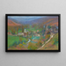 Vue générale de Labastide-du-Vert du haut du parc de Marquayrol - Henri Martin — inramlat konstverk på väggen