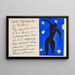 Icare - Henri Matisse — inramlat konstverk på väggen