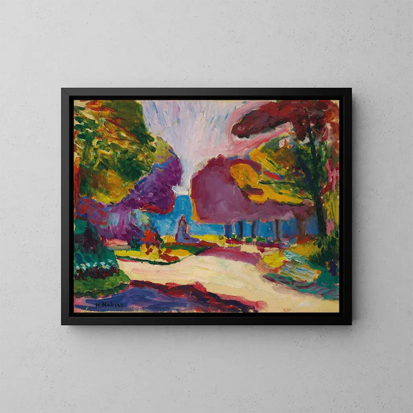 Jardin du Luxembourg, Paris - Henri Matisse — inramlat konstverk på väggen