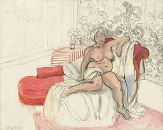 Nu på divanen - Henri Matisse — vy av konstverket