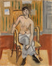 Nu sittande i ett bronsfärgat rum - Henri Matisse — vy av konstverket