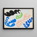 La lagune - Henri Matisse — inramlat konstverk på väggen