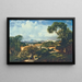 Vue du couvent de Santa Teresa depuis les hauteurs de Paula Matos - Henri Nicolas Vinet — inramlat konstverk på väggen
