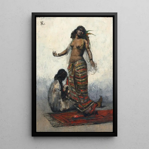 La jeune esclave - Henri Regnault — inramlat konstverk på väggen