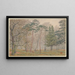Bois de Boulogne - Henri Rivière — inramlat konstverk på väggen