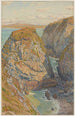 Falaises du Grand Ris Baie de Douarnenez - Henri Rivière — vy av konstverket