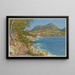 L'anse de l'Arène, Cassis - Henri Rivière — inramlat konstverk på väggen