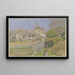 Lourmarin - Henri Rivière — inramlat konstverk på väggen