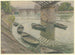 Paris, Quai du Louvre - Henri Rivière — vy av konstverket